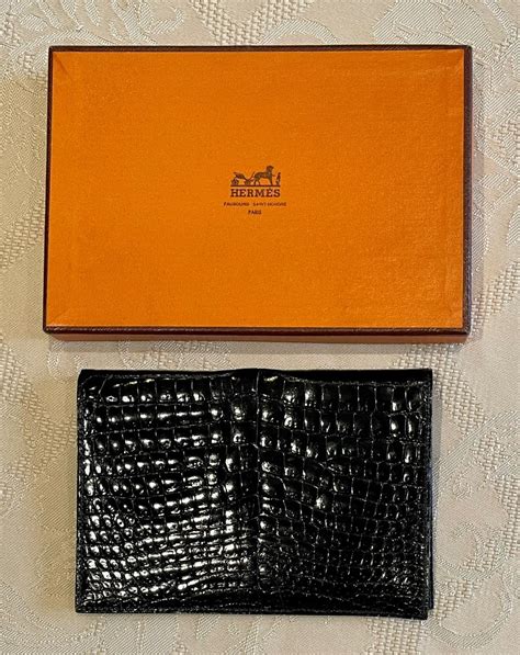 hermes wallet with pin|Hermes crocodile wallet.